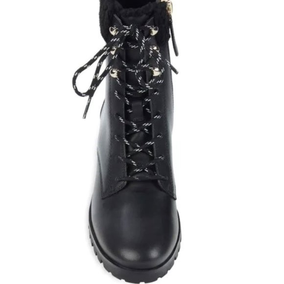 Kate Spade New York Rafferty Faux Fur Trim Combat Boots - Picture 3 of 6